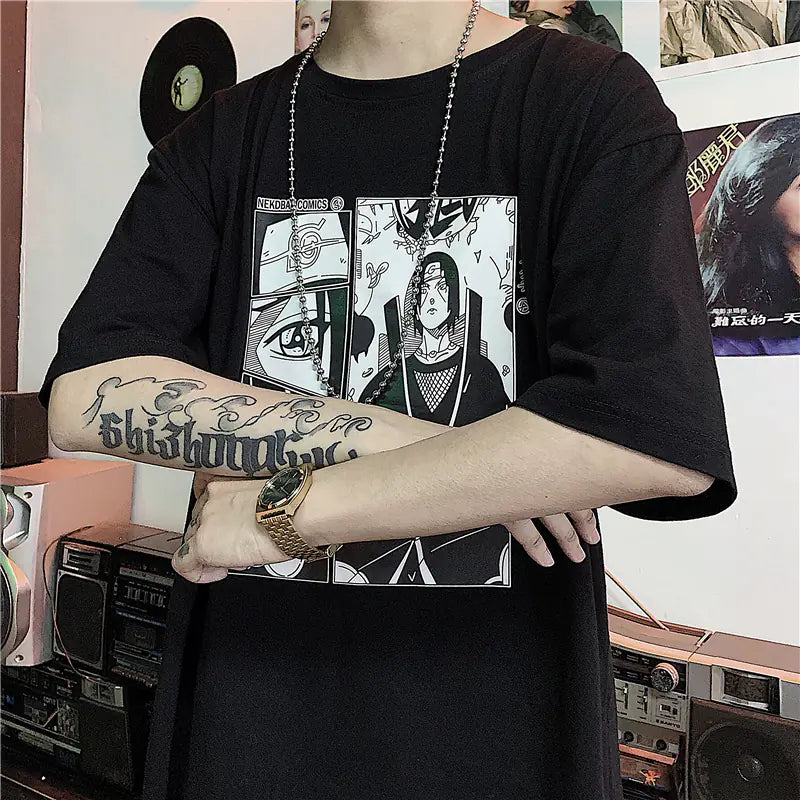 Summer Couple Graphic T-Shirts for Students (Plus Size)